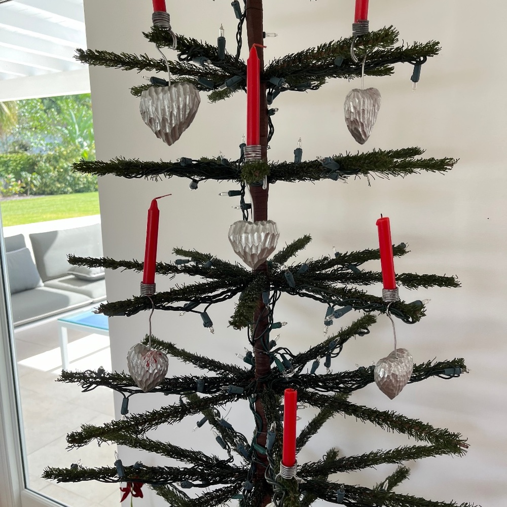 CHRISTMAS TREE CANDLE HOLDER ORNAMENTS